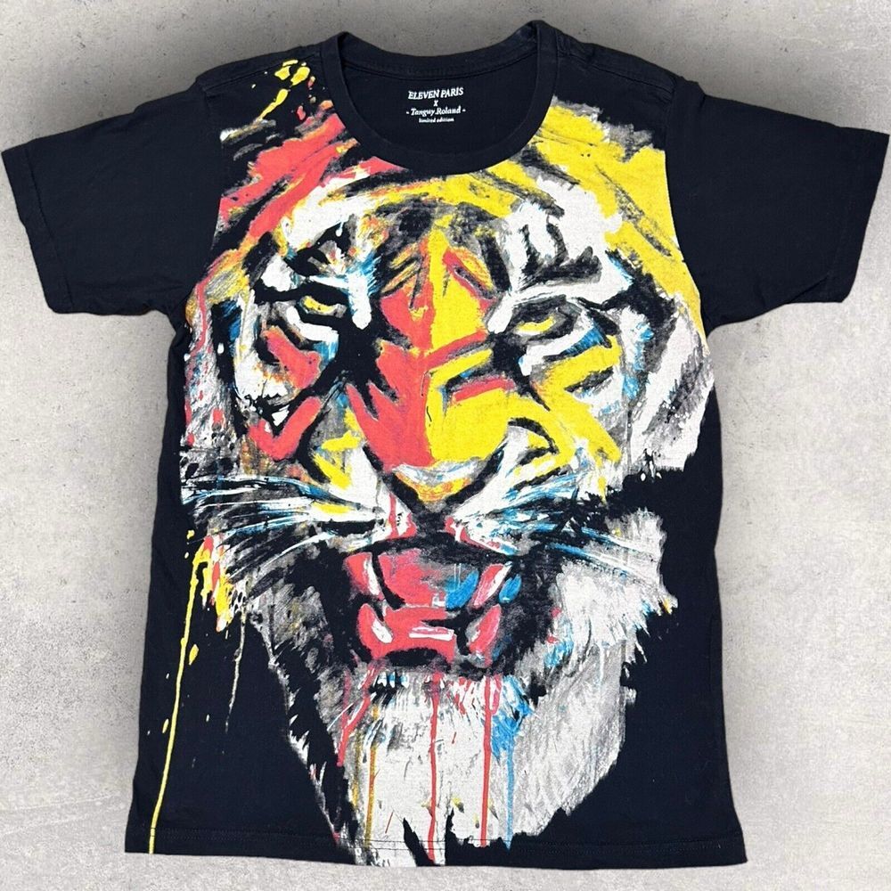 Eleven Paris‎ X Tanguy Roland Limited Edition TIGER TShirt T400 Fits S/M